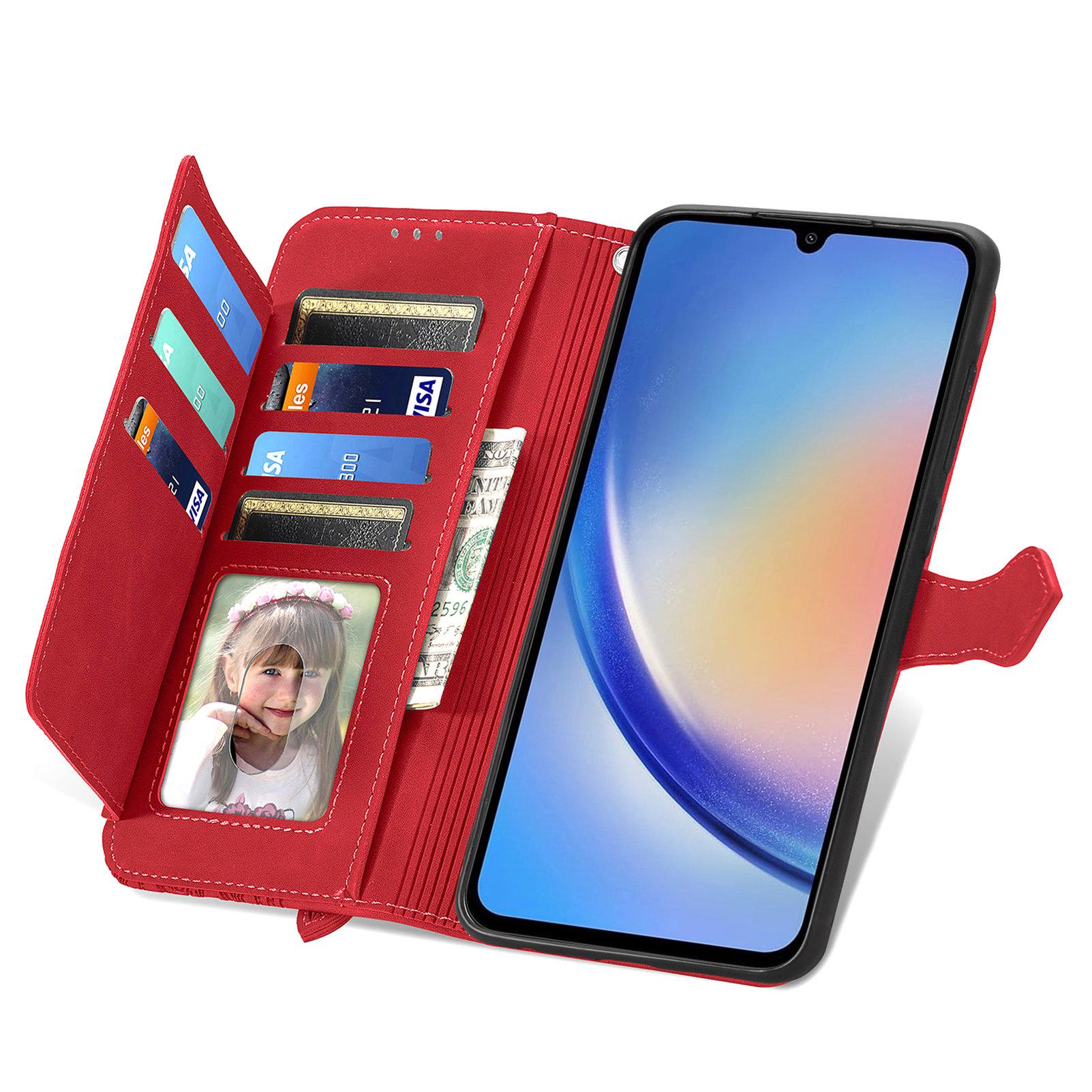 For Samsung Galaxy A15 4G/A15 5G Zipper Wallet Case with Strap Flower Imprint PU Leather Phone Cover Red
For Samsung Galaxy A15 4G/A15 5G Zipper Wallet Case with Strap Flower Imprint PU Leather Phone Cover Red