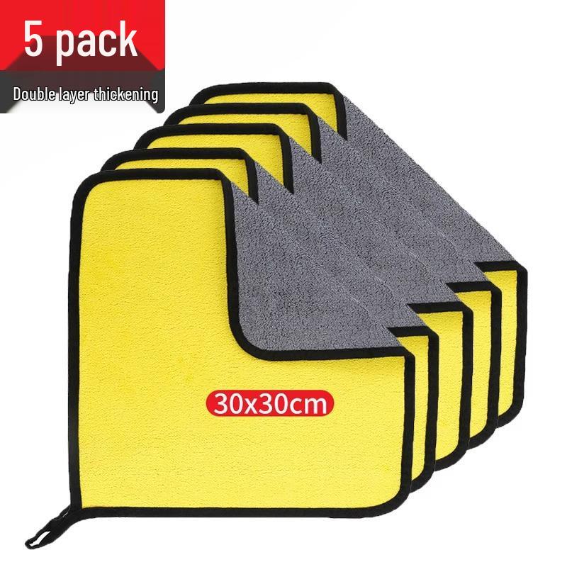 5-Pack Lint-Free Car Wash Towels - Thick, Absorbent Wiping Cloths
5-Pack Lint-Free Car Wash Towels - Thick, Absorbent Wiping Cloths