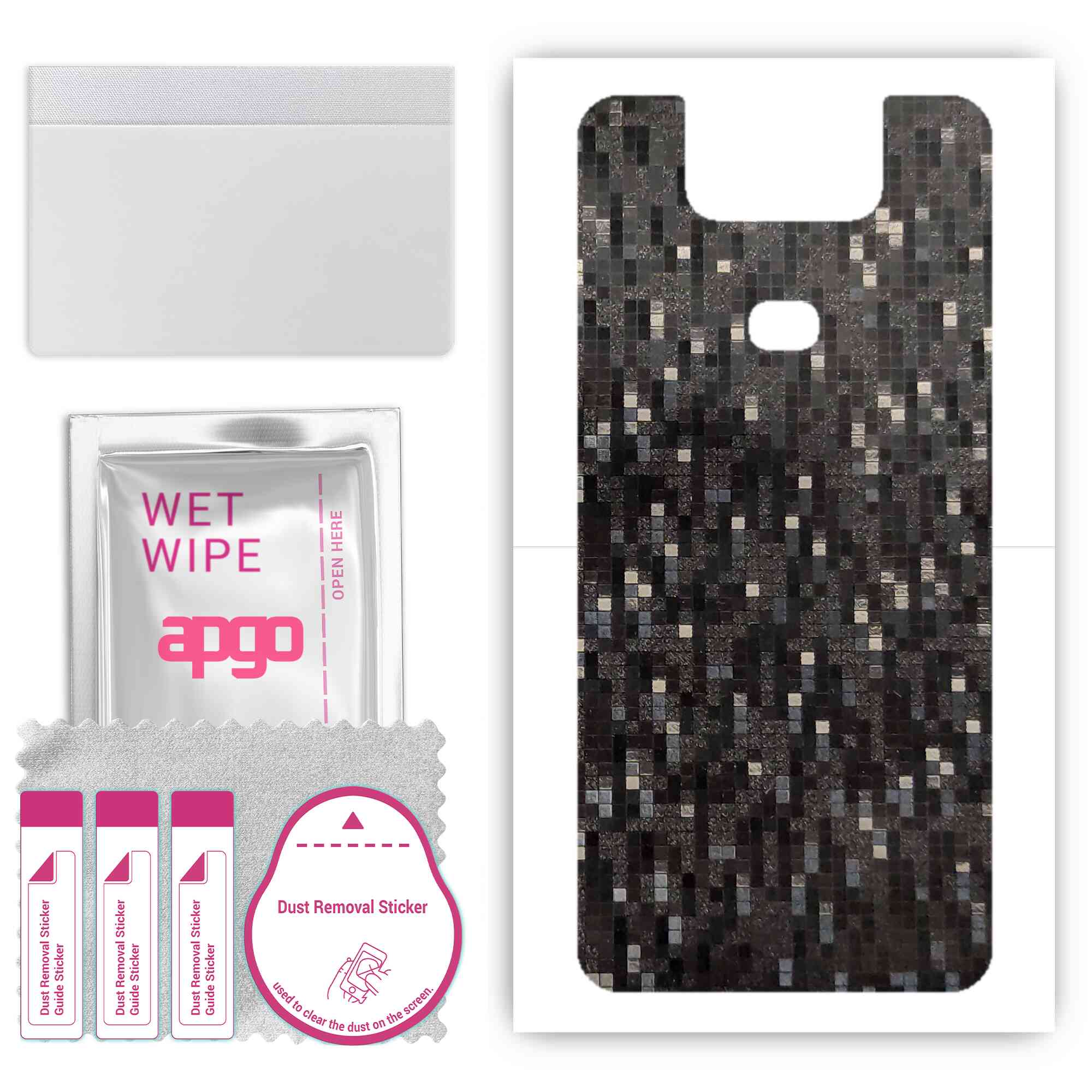 Apgo Protective Skin Sticker for the back compatible with Asus Zenfone 6 ZS630KL 6Z, Wrap Film, Foil, Vinyl - Pattern Carbon Black Pixel
Apgo Protective Skin Sticker for the back compatible with Asus Zenfone 6 ZS630KL 6Z, Wrap Film, Foil, Vinyl - Pattern Carbon Black Pixel