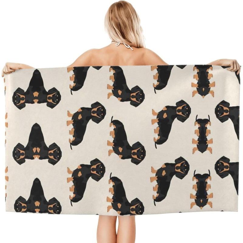 Dachshund Print Pattern Beach Towel, Quick Dry for Sports Spa Yoga Hotel Gym W40*H60(CM)
Dachshund Print Pattern Beach Towel, Quick Dry for Sports Spa Yoga Hotel Gym W40*H60(CM)