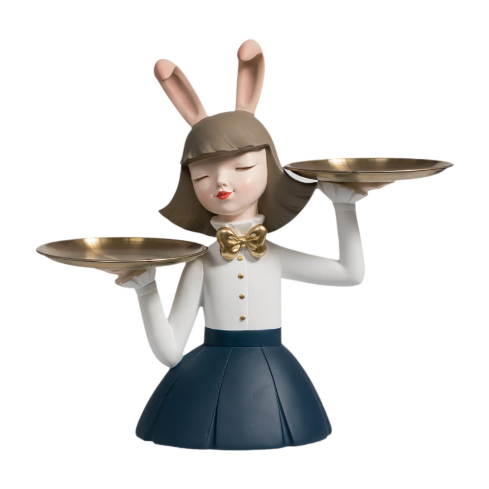 Resin Girl Figurine Table Ornament Cosmetic Tray Multipurpose for TV Cabinet синій
Resin Girl Figurine Table Ornament Cosmetic Tray Multipurpose for TV Cabinet синій