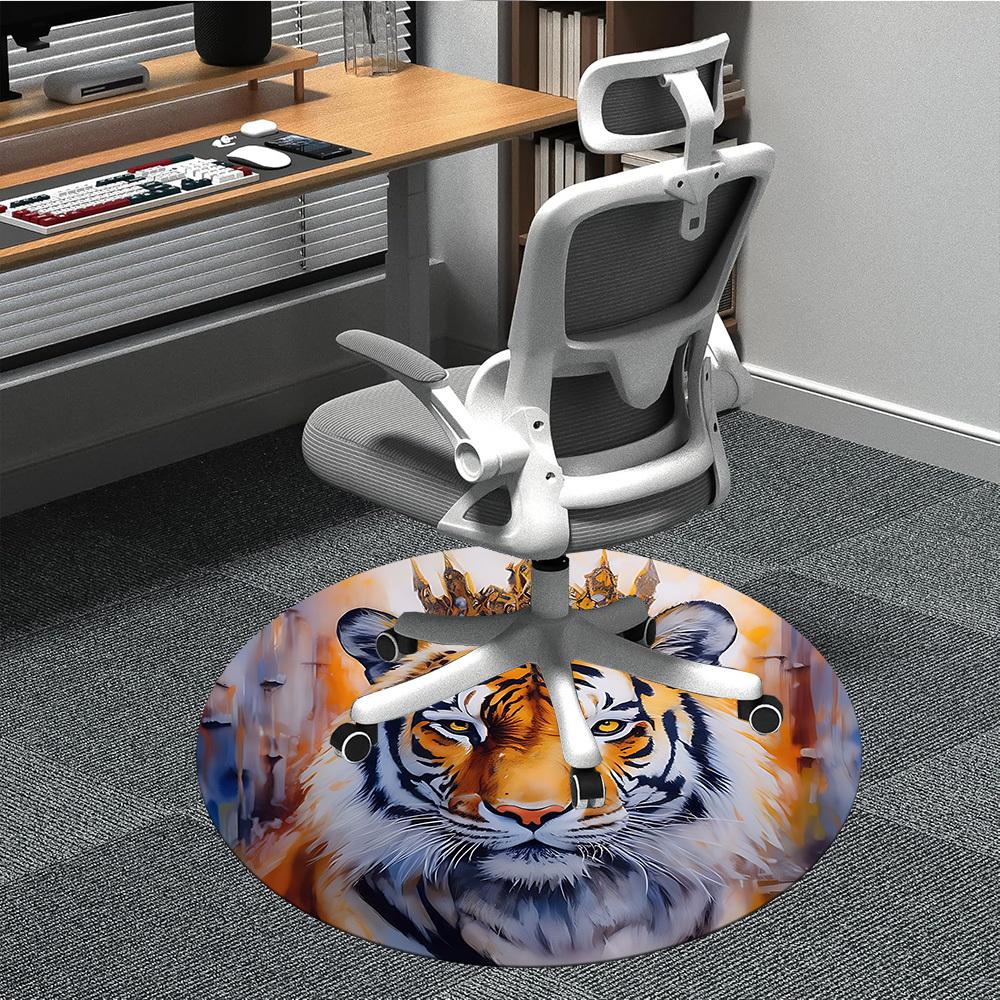 1pc Tiger Crown Print Chair Carpet for Office, Soft Comfortable Mat For Office, Living Room, Bedroom, Machine Washable Carpet yy251112177 80cm by 80cm
1pc Tiger Crown Print Chair Carpet for Office, Soft Comfortable Mat For Office, Living Room, Bedroom, Machine Washable Carpet yy251112177 80cm by 80cm