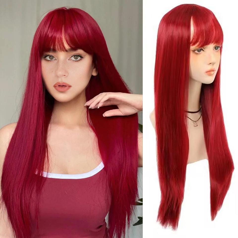 WTB Синтетический парик Женские длинные прямые волосы Натуральные онлайн-знаменитости Длинные волосы Красный темперамент Лицо Полный парик Прямая челка
WTB Синтетический парик Женские длинные прямые волосы Натуральные онлайн-знаменитости Длинные волосы Красный темперамент Лицо Полный парик Прямая челка