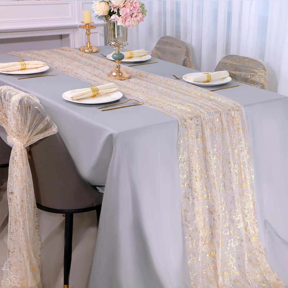 Set of 6 Sheer Table Runner Tulle Cheesecloth Sequin Glitter Metallic Party Table Decorations for Wedding Birthday Baby Shower 6 pieces&70x180cm золотистий
Set of 6 Sheer Table Runner Tulle Cheesecloth Sequin Glitter Metallic Party Table Decorations for Wedding Birthday Baby Shower 6 pieces&70x180cm золотистий