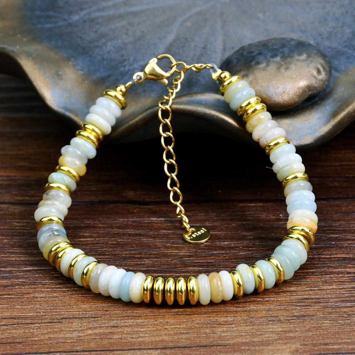 Fashion Colorful Natural Stone Mix-Gemstones Beaded Chain Handmade Bracelet for Women Bohemian Trendy Waterproof Jewelry Gift
Fashion Colorful Natural Stone Mix-Gemstones Beaded Chain Handmade Bracelet for Women Bohemian Trendy Waterproof Jewelry Gift