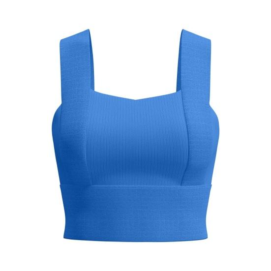 Женский спортивный бюстгальтер с квадратным вырезом, укороченный топ для тренировок со встроенным бюстгальтером для йоги, спортзала, фитнеса, бега M синий
Женский спортивный бюстгальтер с квадратным вырезом, укороченный топ для тренировок со встроенным бюстгальтером для йоги, спортзала, фитнеса, бега M синий