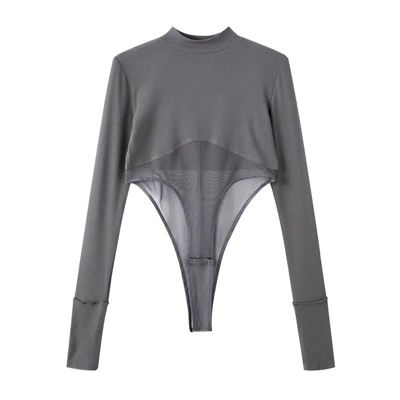 Облегающая футболка с круглым вырезом и длинными рукавами с ластовицей, женская, с высоким разрезом, открывающая живот, комплект, пэчворк, сетка, трендовая, цельная, топы Gray S
Облегающая футболка с круглым вырезом и длинными рукавами с ластовицей, женская, с высоким разрезом, открывающая живот, комплект, пэчворк, сетка, трендовая, цельная, топы Gray S