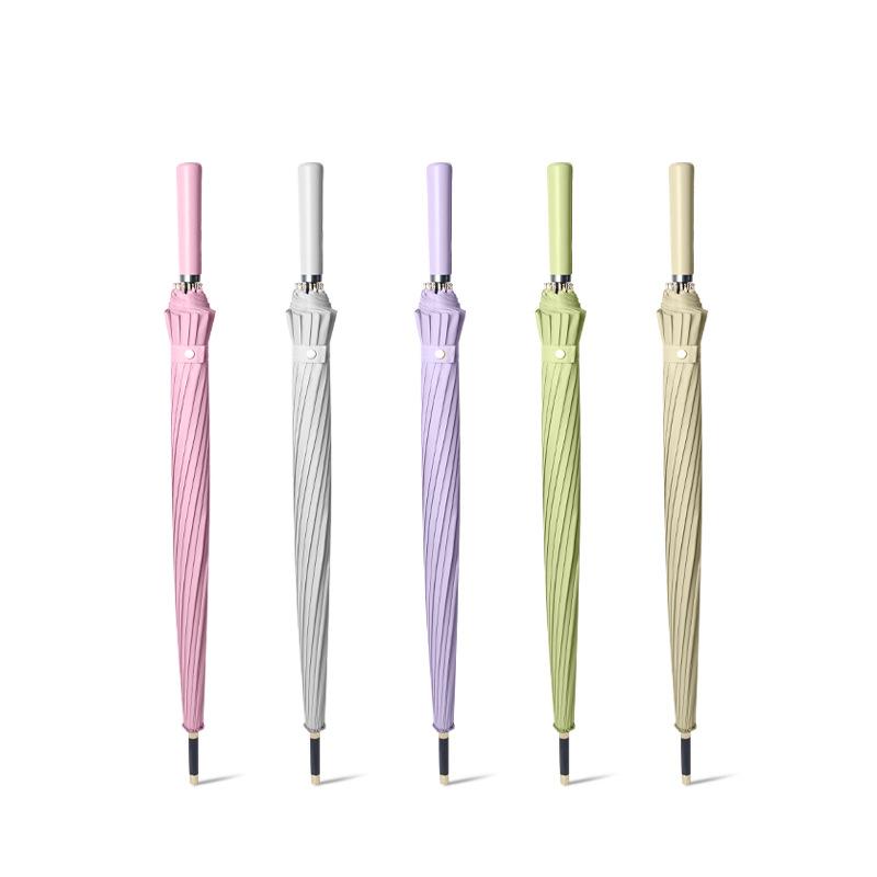 New simple and fashionable small and fresh 16-bone straight rod umbrella handle long-handled umbrella umbrella
New simple and fashionable small and fresh 16-bone straight rod umbrella handle long-handled umbrella umbrella
