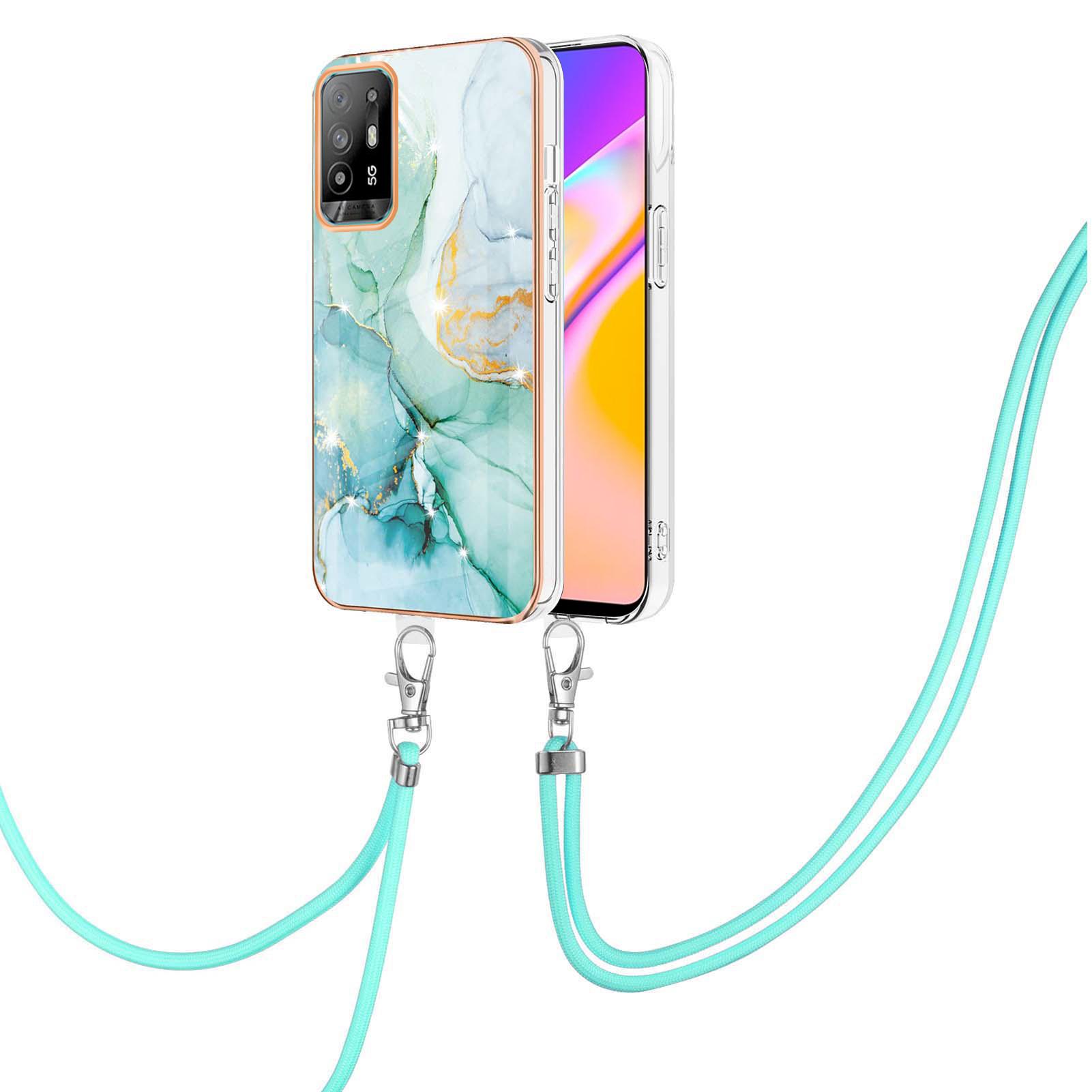 For Oppo A95 5G/A94 5G Case with Shoulder Strap IMD IML Flower Pattern TPU Back Cover Green 003
For Oppo A95 5G/A94 5G Case with Shoulder Strap IMD IML Flower Pattern TPU Back Cover Green 003