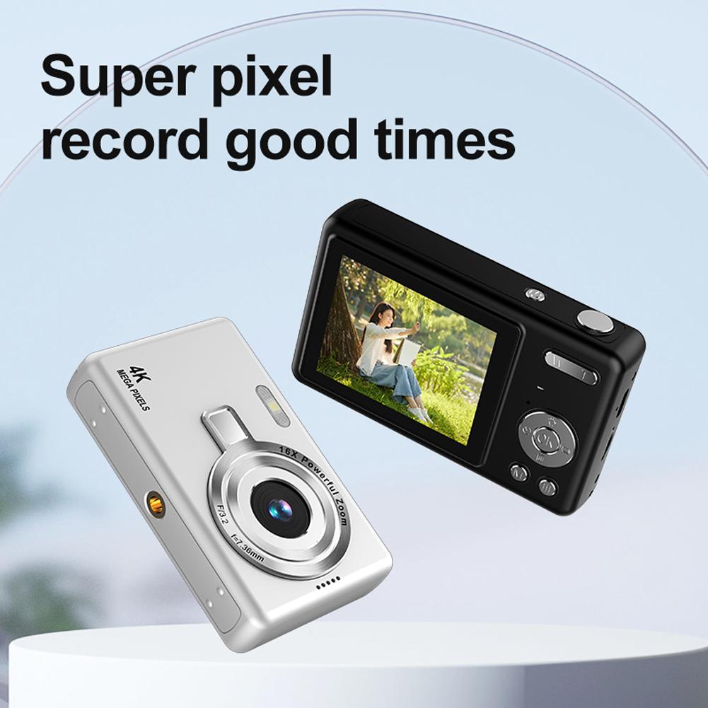 4K HD 1080P Digital Camera Portable 96MP Autofocus Vlogging Camera 2.4in IPS Screen 16X Zoom Vlogging Camera for Kid Photography чорний
4K HD 1080P Digital Camera Portable 96MP Autofocus Vlogging Camera 2.4in IPS Screen 16X Zoom Vlogging Camera for Kid Photography чорний