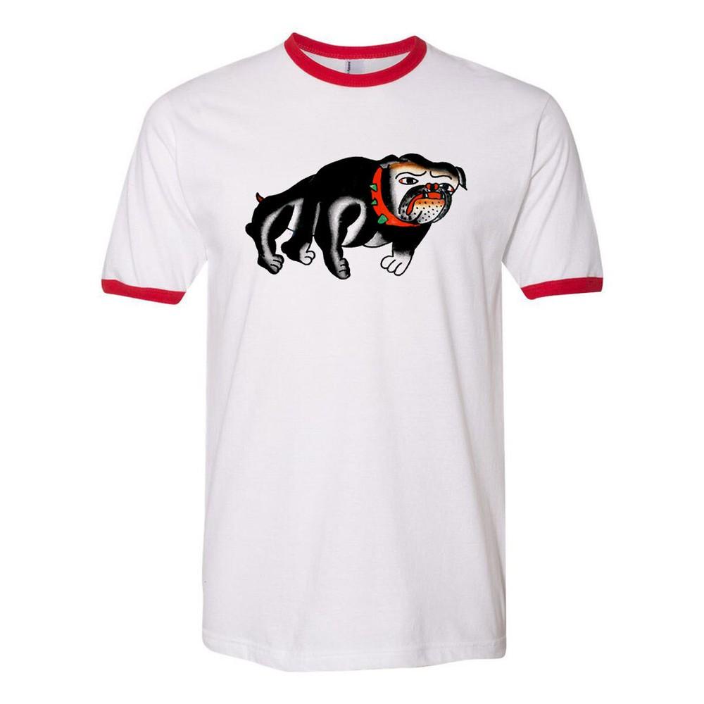 Unisex Ringer Tee T-shirt Cotton Vtg Tattoo Artwork American Traditional Bulldog 3XL
Unisex Ringer Tee T-shirt Cotton Vtg Tattoo Artwork American Traditional Bulldog 3XL