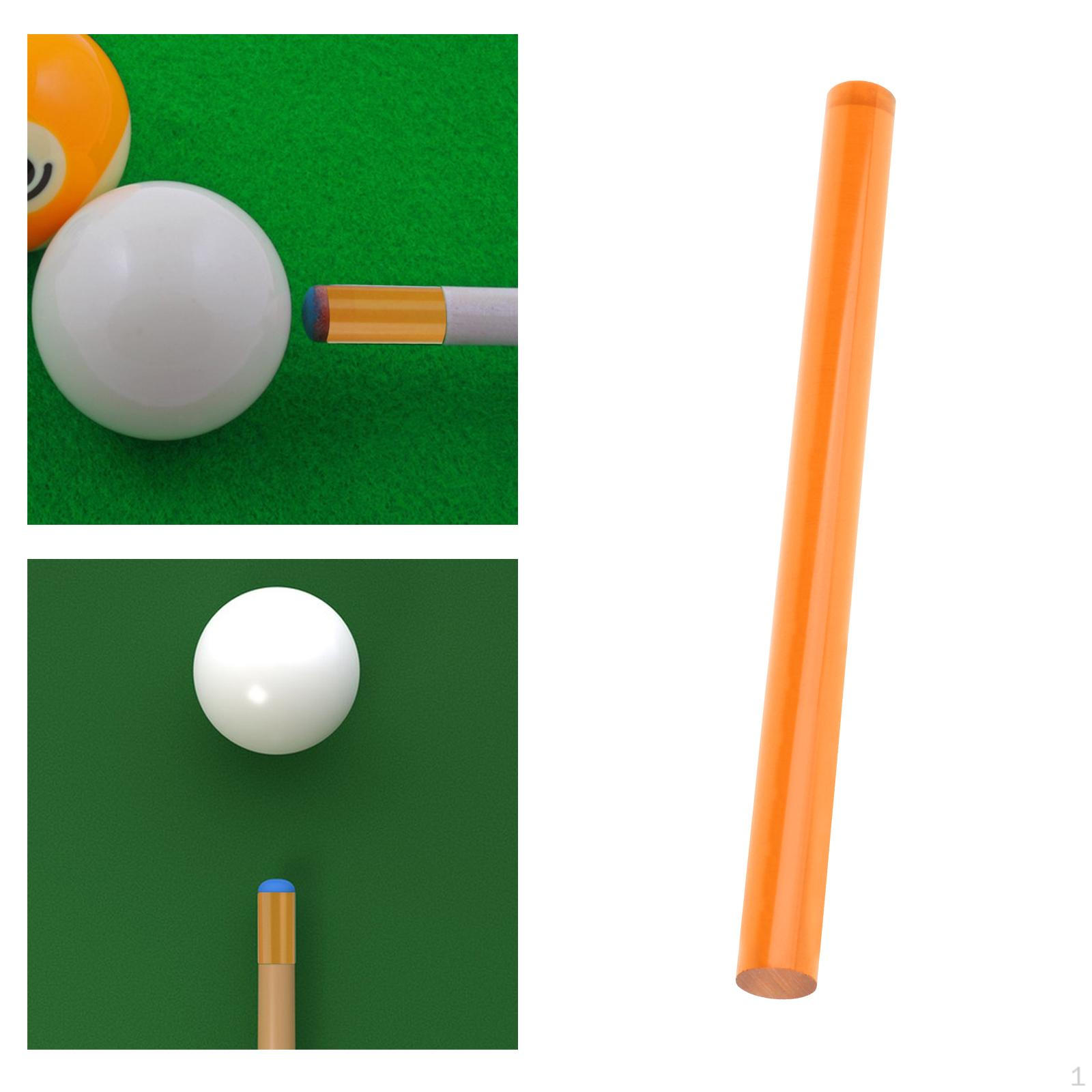 14 мм Акриловый наконечник для кия для пула Профессиональный компонент Необработанная компактная запасная часть Бильярд оранжевый