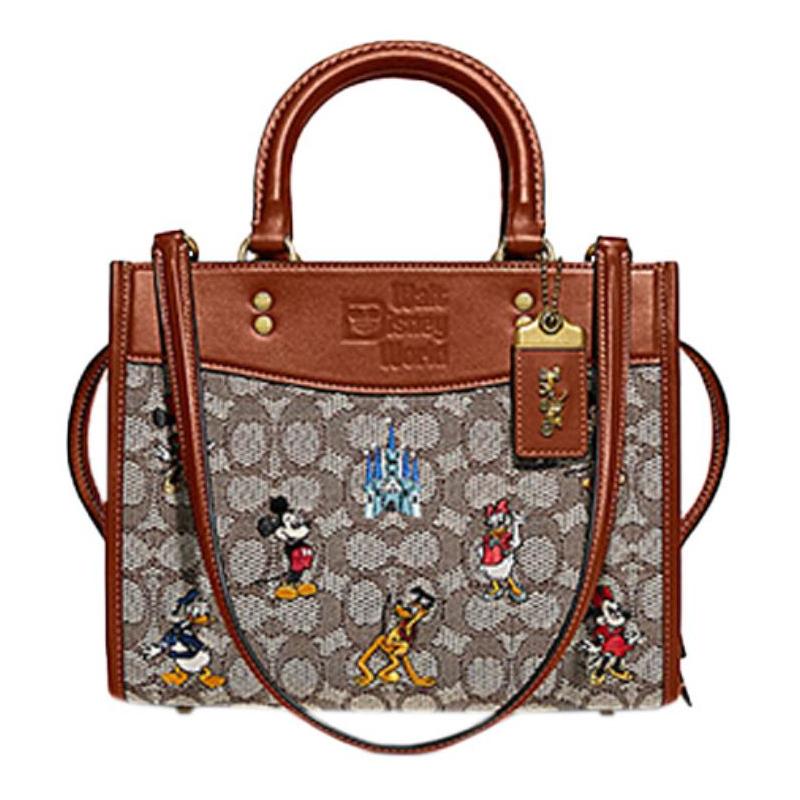 COACH handbag Disney Disney joint model Rogue 25 classic Mickey and friends printed zipper canvas with leather crossbody shoulder bag medium size коричневий
COACH handbag Disney Disney joint model Rogue 25 classic Mickey and friends printed zipper canvas with leather crossbody shoulder bag medium size коричневий