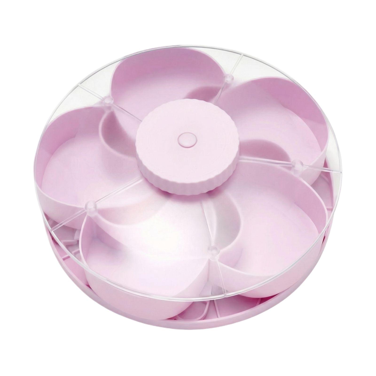 Rotating Flower Snack Tray Divided Serving Tray Candy And Nut Organizer One Size рожевий
Rotating Flower Snack Tray Divided Serving Tray Candy And Nut Organizer One Size рожевий
