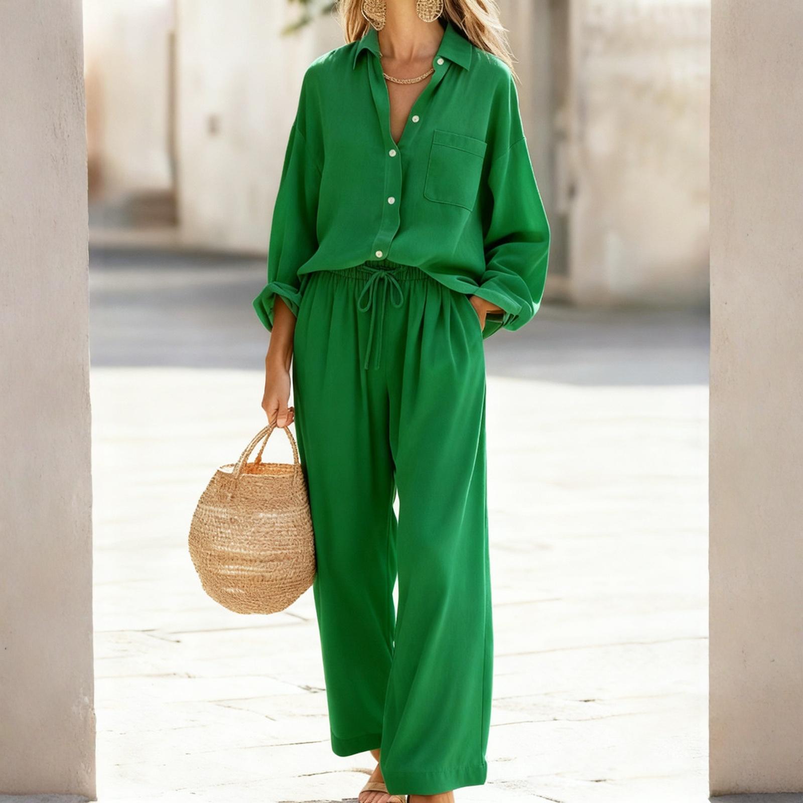 Fashion Women s Color Set, Women s Imitation Cotton And Linen Loose Long Sleeved Top Set, Women s L армия зеленый
Fashion Women s Color Set, Women s Imitation Cotton And Linen Loose Long Sleeved Top Set, Women s L армия зеленый