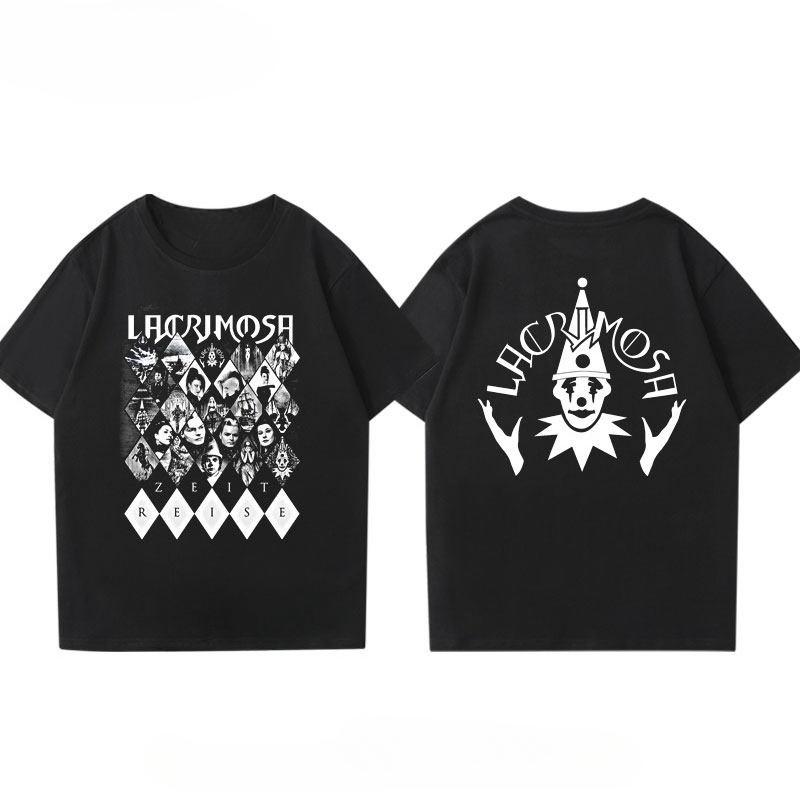 Lacrimosa Tears of Sorrow Band Tshirt Short Sleeve Mens Summer Symphonic Metal Gothic Rock Trend Half Sleeve 4XL
Lacrimosa Tears of Sorrow Band Tshirt Short Sleeve Mens Summer Symphonic Metal Gothic Rock Trend Half Sleeve 4XL