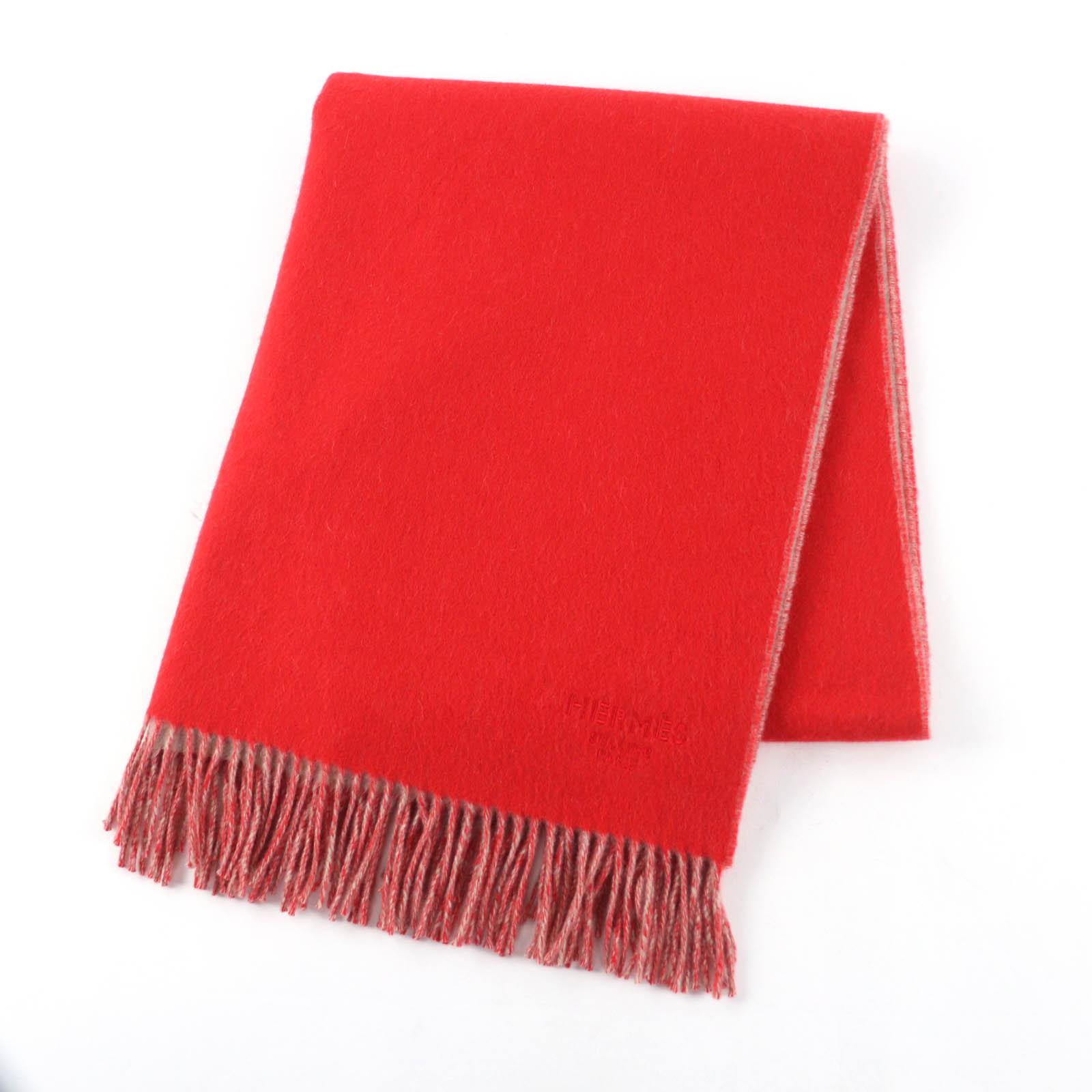 Excellent HERMES Stall Red beige cashmere Women H259130S Used
Excellent HERMES Stall Red beige cashmere Women H259130S Used