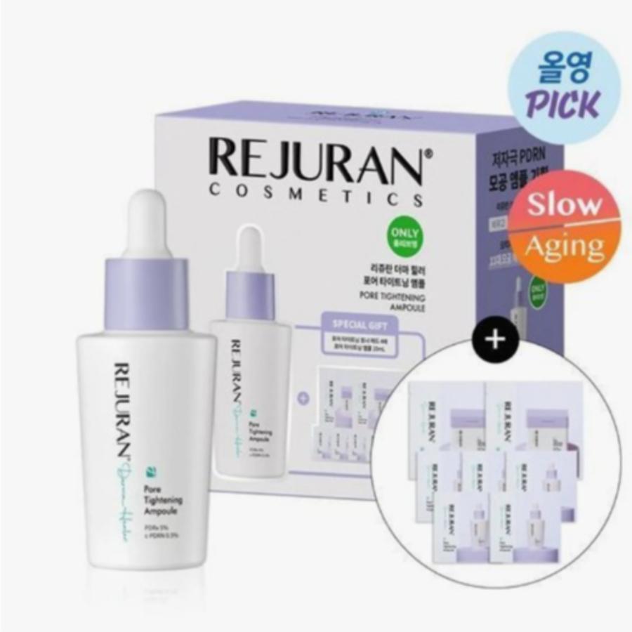 REJURAN Derma Healer Сыворотка для сужения пор 30 мл Набор (+Ампула 2 мл*5 шт.+Тонер-пэды 2 шт.*2 шт.)
REJURAN Derma Healer Сыворотка для сужения пор 30 мл Набор (+Ампула 2 мл*5 шт.+Тонер-пэды 2 шт.*2 шт.)