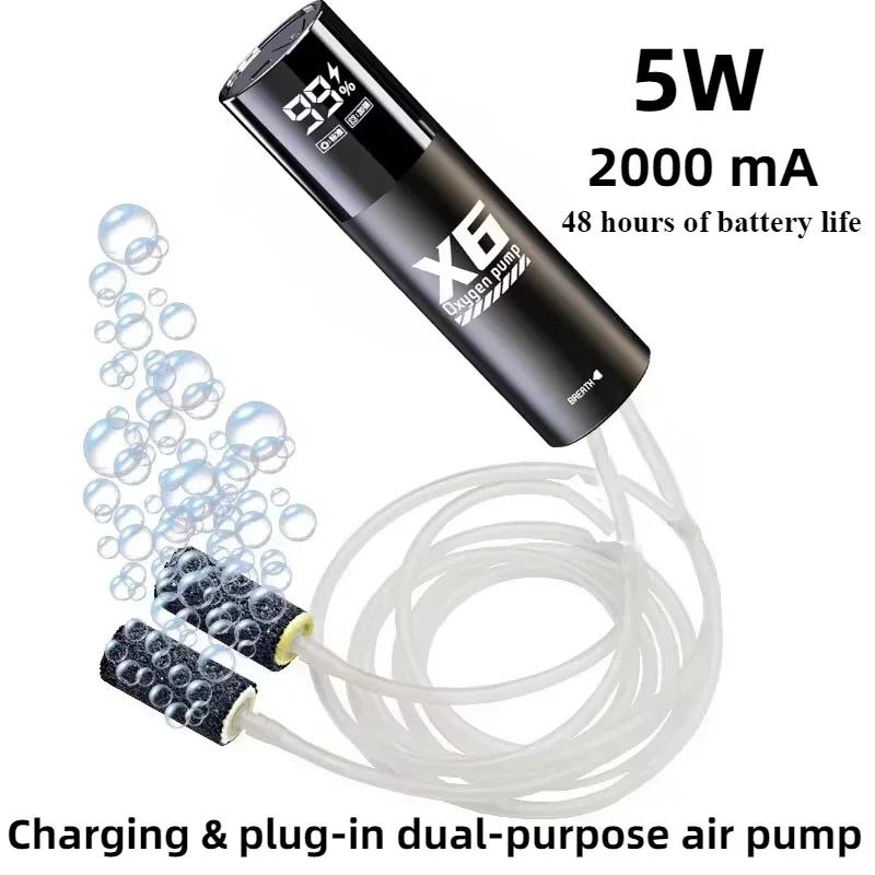 5W USB Rechargeable Oxygen Pump for Outdoor Fishing/Aquarium, Portable Aerator with 48H Runtime for Night Fishing
5W USB Rechargeable Oxygen Pump for Outdoor Fishing/Aquarium, Portable Aerator with 48H Runtime for Night Fishing