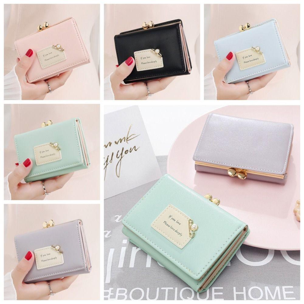 Pearl Three Fold Wallet Multifunctional Pu Leather Coin Purse Cute Short Wallet Outdoor
Pearl Three Fold Wallet Multifunctional Pu Leather Coin Purse Cute Short Wallet Outdoor