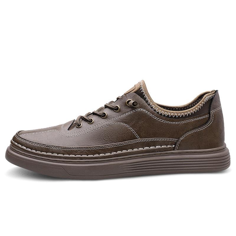 New leather board shoes men s autumn casual Korean version of trendy leather shoes men s simple little white versatile European station men s shoes 38
New leather board shoes men s autumn casual Korean version of trendy leather shoes men s simple little white versatile European station men s shoes 38