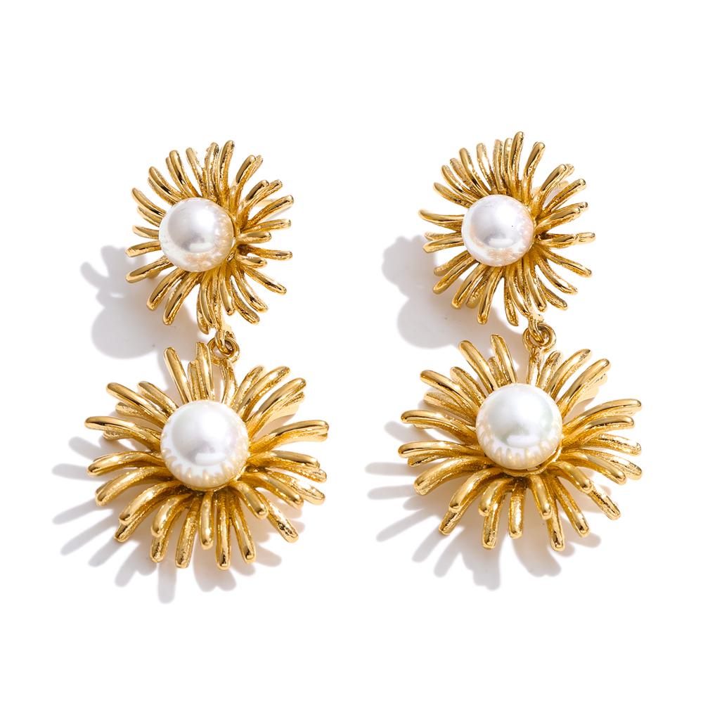 Yhpup Fashion Imitation Pearls Flower Drop Dangle Earrings for Women Stainless Steel Modern Statement Jewelry Waterproof 2026
Yhpup Fashion Imitation Pearls Flower Drop Dangle Earrings for Women Stainless Steel Modern Statement Jewelry Waterproof 2026