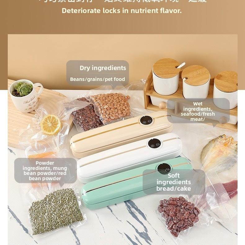 Food Preservation Vacuum Sealing Machine, Vegetable Fruit Meat Snack Preservation Artifact, Vacuum Sealing Bag Sealing Machine белый
Food Preservation Vacuum Sealing Machine, Vegetable Fruit Meat Snack Preservation Artifact, Vacuum Sealing Bag Sealing Machine белый