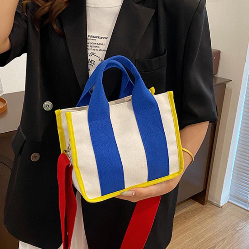Top Quality Canvas Bag, Versatile Handbag, Fashionable Crossbody Shoulder Bags, Contrast Color Tote Bag, Suitable for Daily Use
Top Quality Canvas Bag, Versatile Handbag, Fashionable Crossbody Shoulder Bags, Contrast Color Tote Bag, Suitable for Daily Use