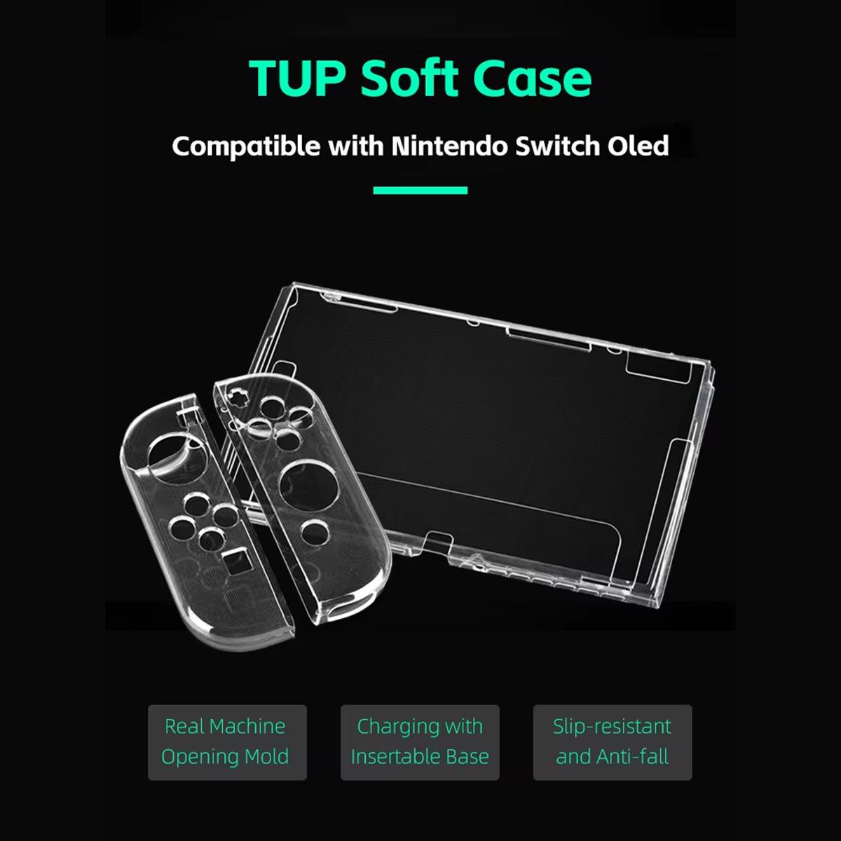 For Nintendo Switch OLED Game Console Transparent Crystal Case Soft TPU Split Protective Cover
For Nintendo Switch OLED Game Console Transparent Crystal Case Soft TPU Split Protective Cover