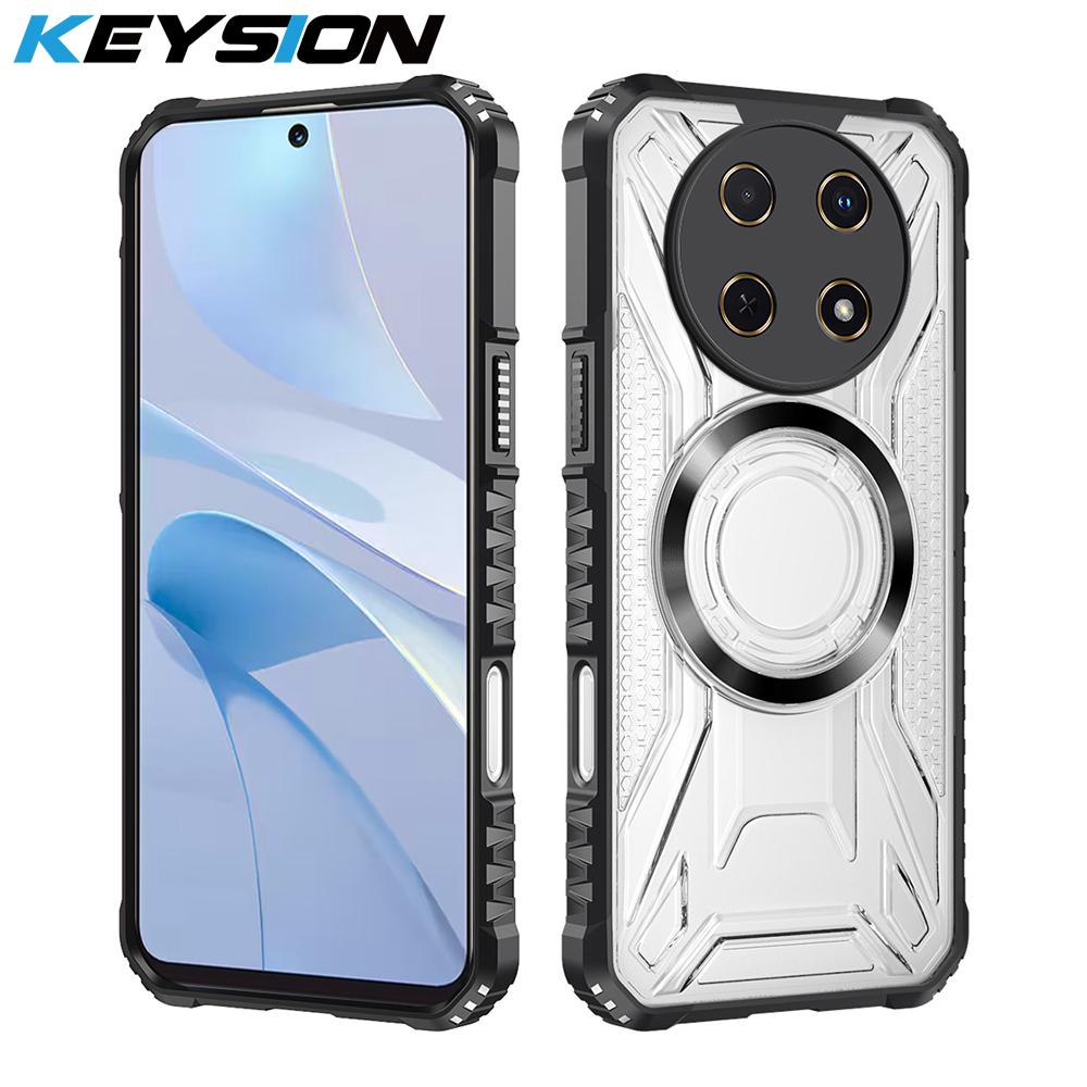KEYSION Transparent Magnetic Case for Huawei nova 13i 12i Silicone+PC Heavy Duty Shockproof Phone Back Cover for Huawei nova 12i 13i for Huawei nova 13i чорний
KEYSION Transparent Magnetic Case for Huawei nova 13i 12i Silicone+PC Heavy Duty Shockproof Phone Back Cover for Huawei nova 12i 13i for Huawei nova 13i чорний