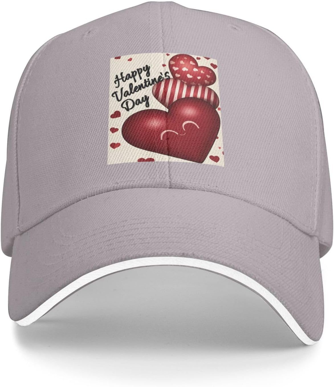 Happy Valentines Day Heart Print Baseball Cap Adjustable Polyester Casual Outdoor Sun Protection Cap One Size
Happy Valentines Day Heart Print Baseball Cap Adjustable Polyester Casual Outdoor Sun Protection Cap One Size