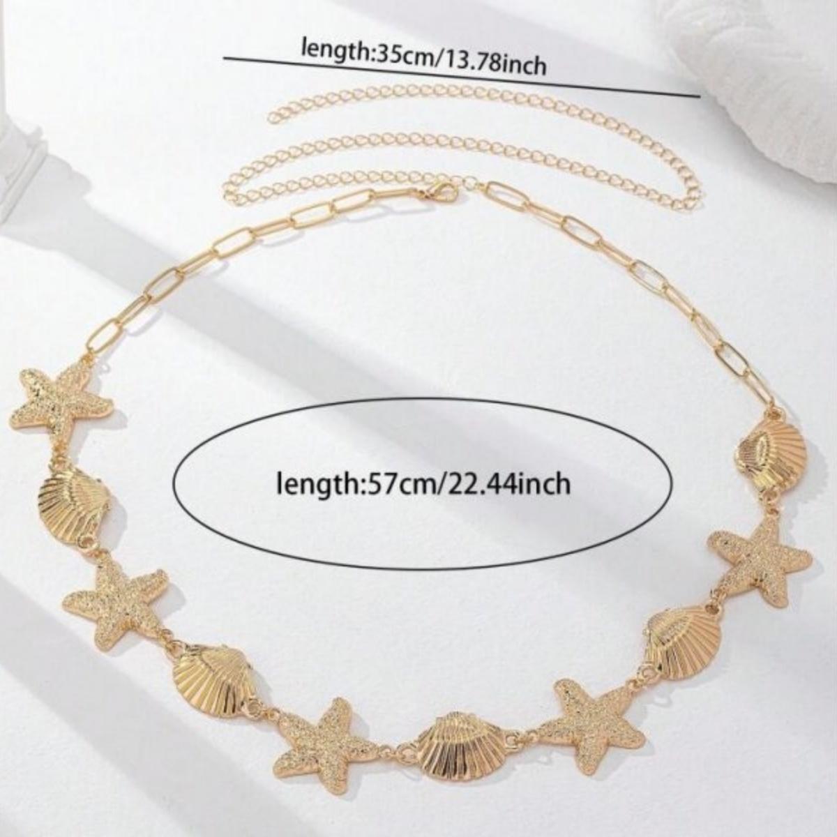 Metal Starfish Shell Fish Spliced Waist Chain For Women Men Trendy Summer Beach Ocean Sea Star Belly Chain Bohemian Body Jewelry
Metal Starfish Shell Fish Spliced Waist Chain For Women Men Trendy Summer Beach Ocean Sea Star Belly Chain Bohemian Body Jewelry