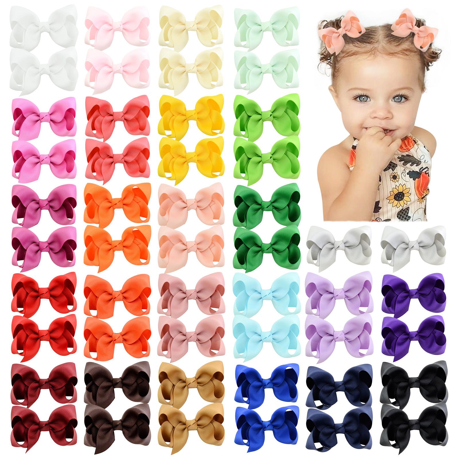 BABY BOWS 20/30/40Pcs 3inch Grosgrain Ribbon Hair Bow Clips for Baby Girls Hair Accessories Bowknot Hairpin Toddler Headgripes
BABY BOWS 20/30/40Pcs 3inch Grosgrain Ribbon Hair Bow Clips for Baby Girls Hair Accessories Bowknot Hairpin Toddler Headgripes