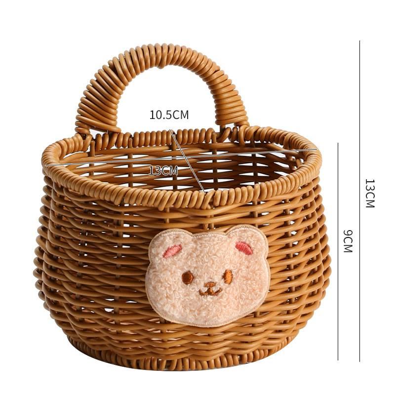 Wicker Small Bear Wall Hanging Basket, Kitchen Ginger And Garlic Storage Basket, Bathroom Door Hanging Basket S коричневий
Wicker Small Bear Wall Hanging Basket, Kitchen Ginger And Garlic Storage Basket, Bathroom Door Hanging Basket S коричневий