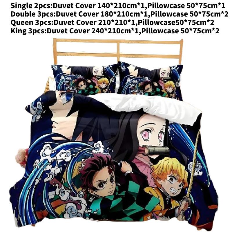 Bedding Demon Slayer Set Anime Bed Linen Single Queen King Duvet Sets Cover Single(140x210cm)
Bedding Demon Slayer Set Anime Bed Linen Single Queen King Duvet Sets Cover Single(140x210cm)
