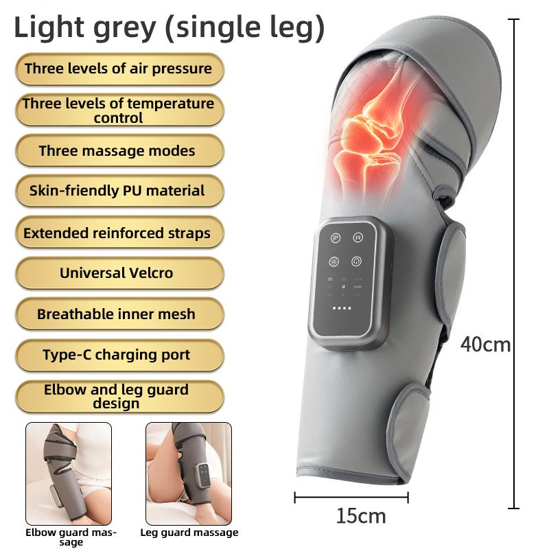 Electric Leg massager Air Compression Massage with Heating for Calves Knee Elbow Promote Blood Circulation Relax Muscles сірий колір
Electric Leg massager Air Compression Massage with Heating for Calves Knee Elbow Promote Blood Circulation Relax Muscles сірий колір