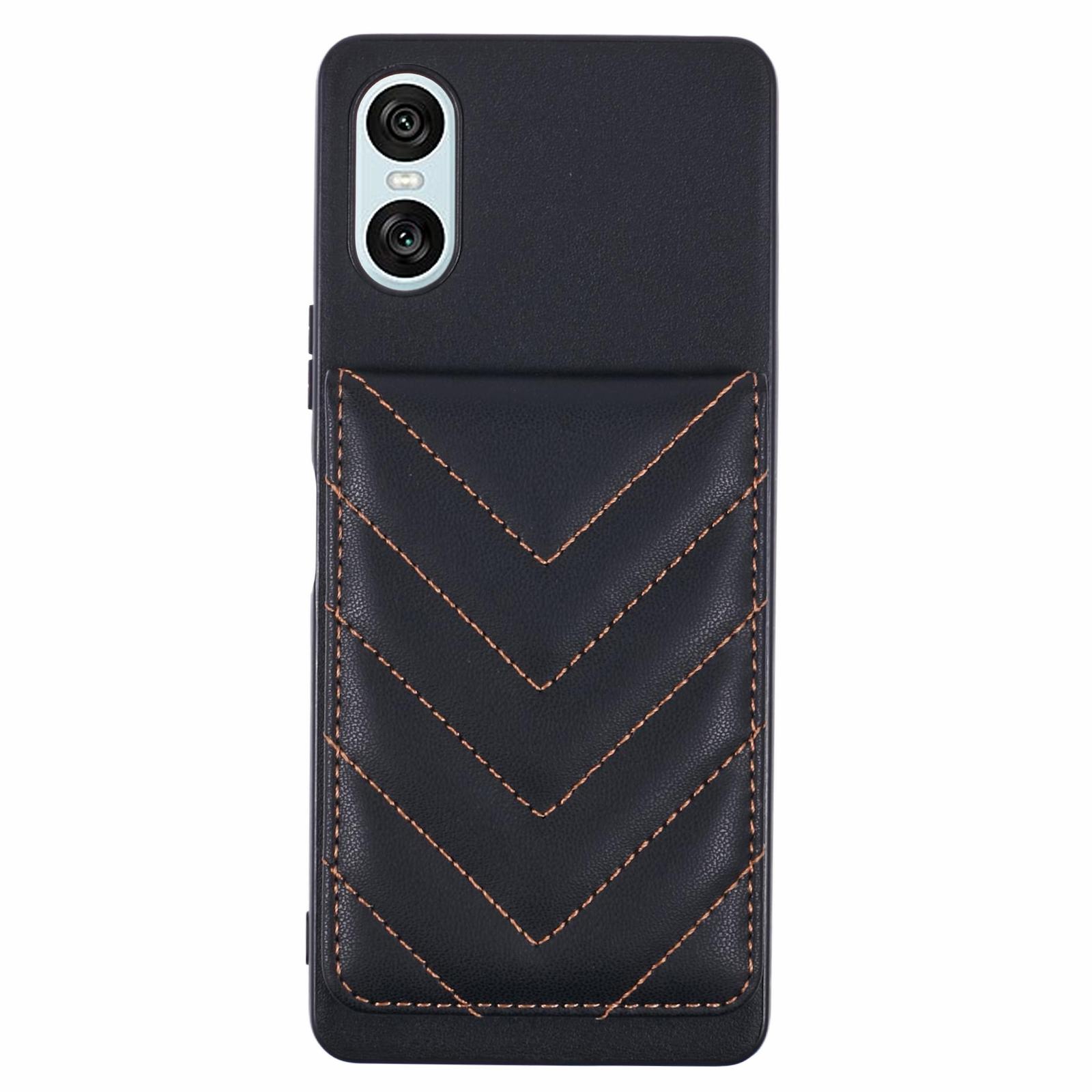 For Sony Xperia 10 VI Phone Case Rhombus Adhesive Card Bag with Kickstand RFID Blocking Black
For Sony Xperia 10 VI Phone Case Rhombus Adhesive Card Bag with Kickstand RFID Blocking Black