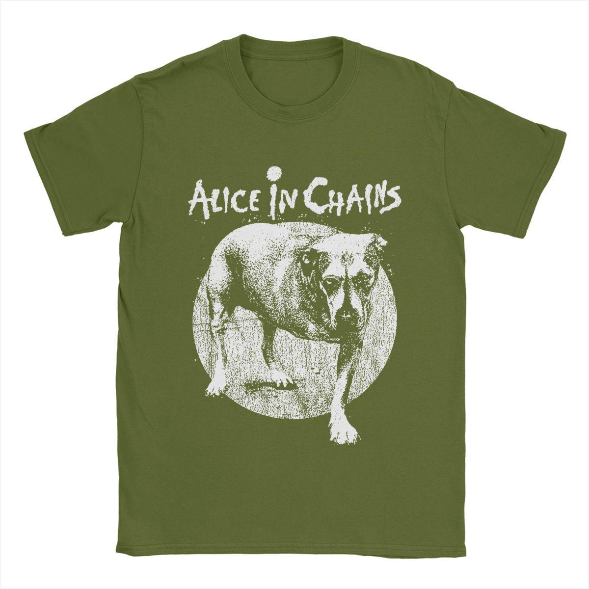 Чоловіча футболка Rock Alice In Chains Бавовняні топи Дивовижна футболка з коротким рукавом з круглим вирізом Футболка великого розміру 4XL
Чоловіча футболка Rock Alice In Chains Бавовняні топи Дивовижна футболка з коротким рукавом з круглим вирізом Футболка великого розміру 4XL