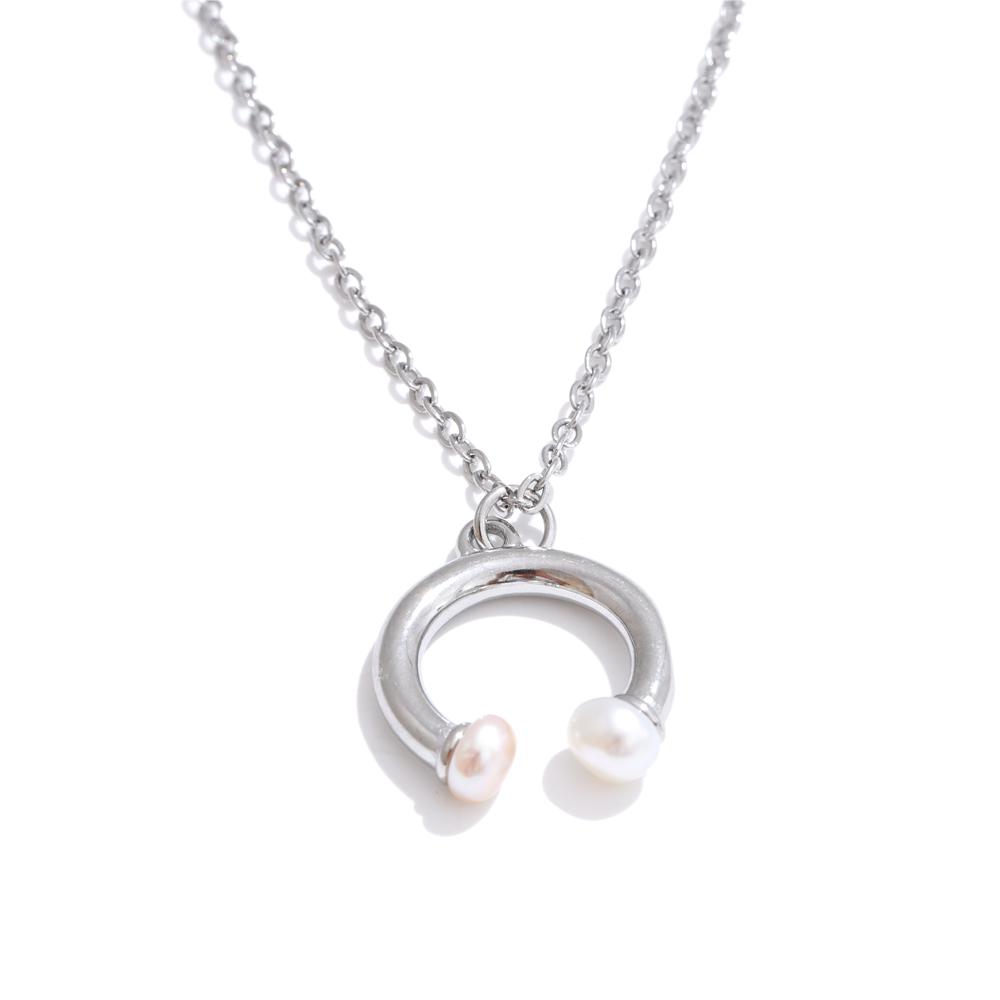 Yhpup Unique Exclusive Natural Pearl U Shape Pendant Necklace High Quality Stainless Steel Charm Chic Collar Jewelry Accessories
Yhpup Unique Exclusive Natural Pearl U Shape Pendant Necklace High Quality Stainless Steel Charm Chic Collar Jewelry Accessories