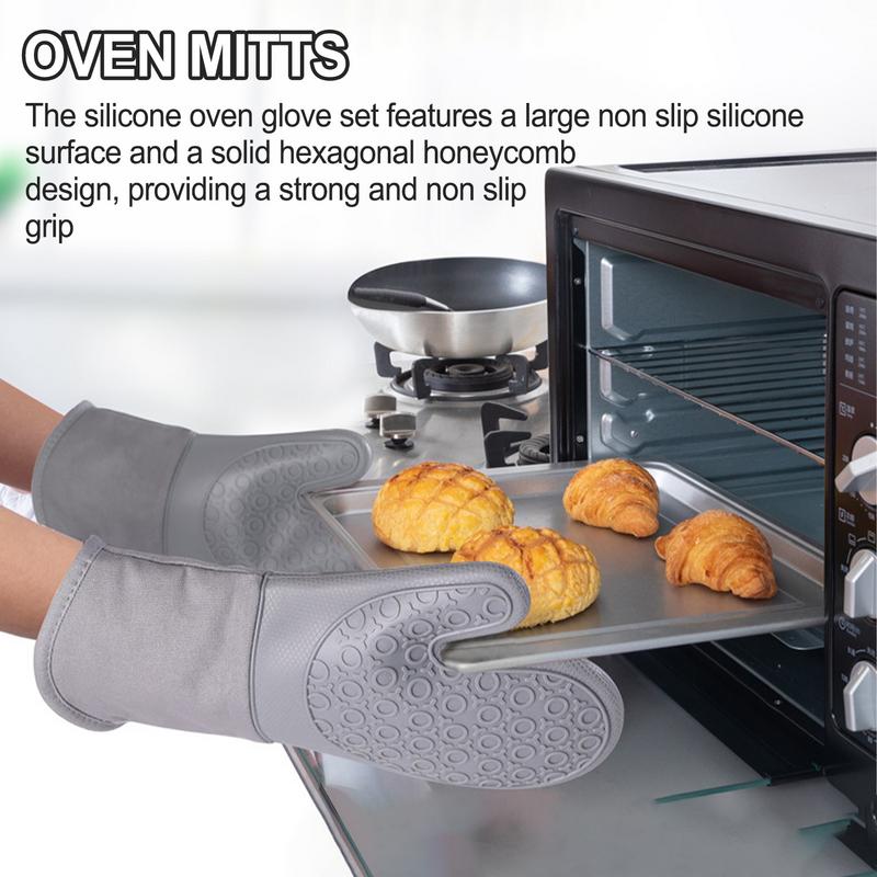 Oven Mitts And Pot Holders Set Kitchen Oven Glove High Heat Resistant Extra Long Oven Mitts And Potholder серый
Oven Mitts And Pot Holders Set Kitchen Oven Glove High Heat Resistant Extra Long Oven Mitts And Potholder серый