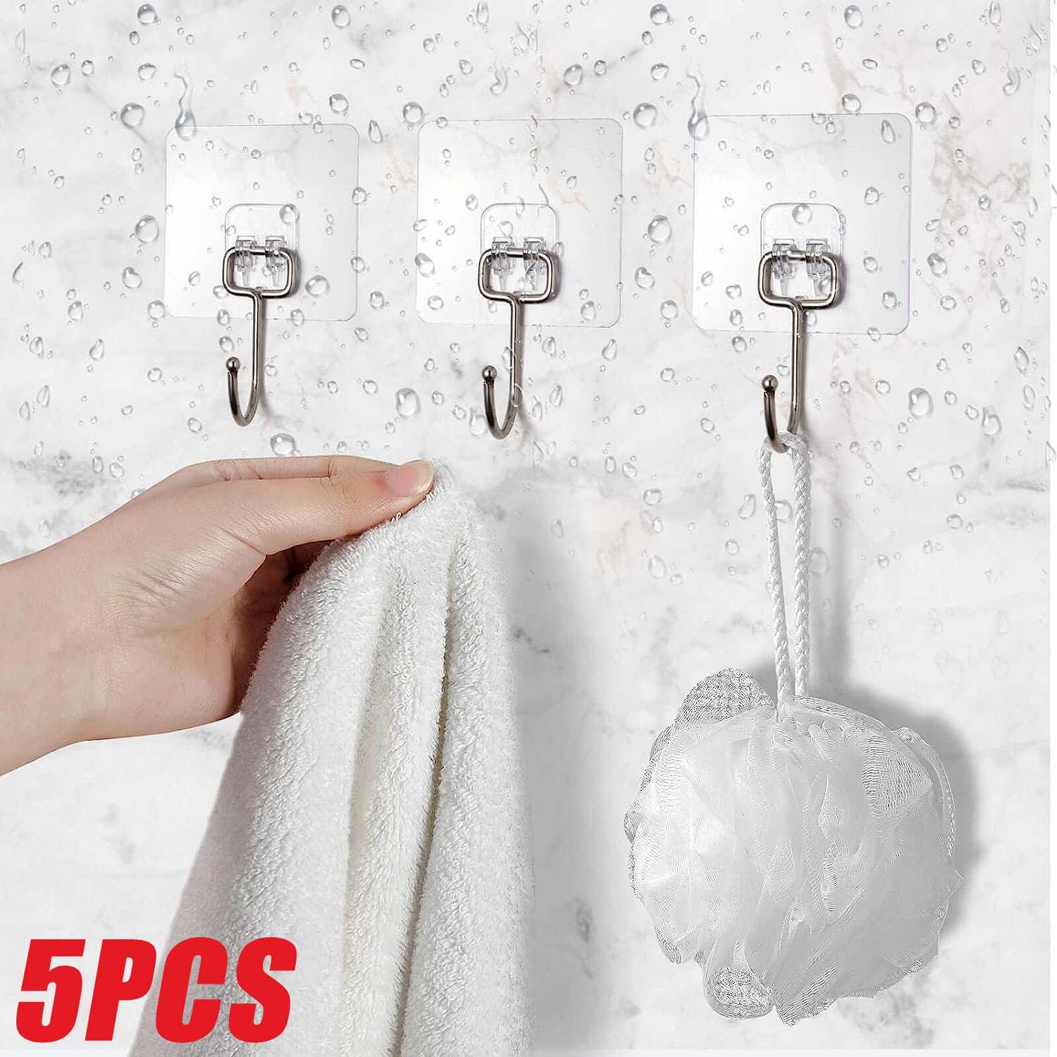 5PCS Large Adhesive Hooks Wall Hooks for Kitchen Bathroom Pantry–Multifunctional Transparent Wall Hooks Oilproof Hanging Hooks 5pcs прозрачный
5PCS Large Adhesive Hooks Wall Hooks for Kitchen Bathroom Pantry–Multifunctional Transparent Wall Hooks Oilproof Hanging Hooks 5pcs прозрачный