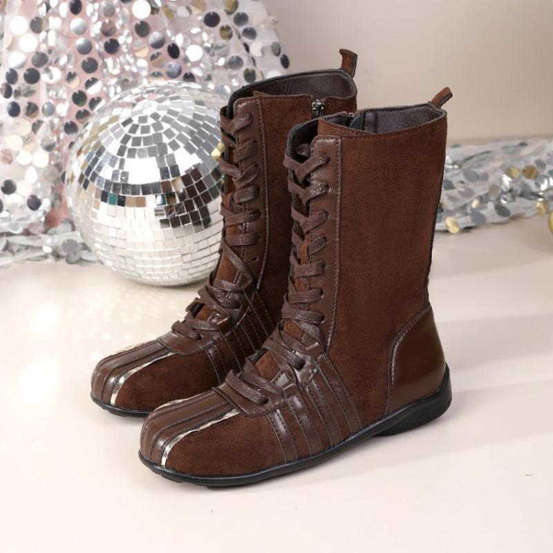 New knight short boots women s autumn and winter boots lace-up western boots niche flat bottom color matching 40 світло-коричневого кольору
New knight short boots women s autumn and winter boots lace-up western boots niche flat bottom color matching 40 світло-коричневого кольору