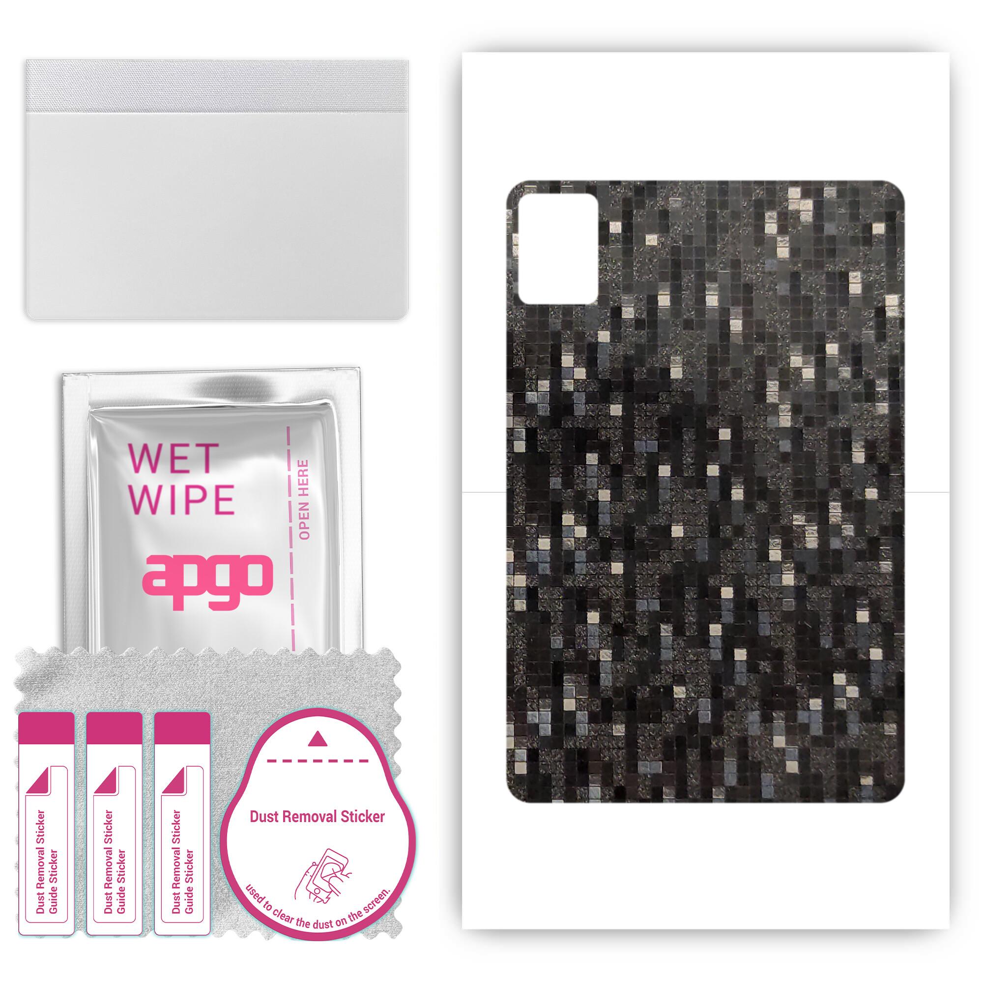 apgo Protective Skin Sticker for the back compatible with Doogee T20, Wrap Film, Foil, Vinyl - Pattern Carbon Black Pixel
apgo Protective Skin Sticker for the back compatible with Doogee T20, Wrap Film, Foil, Vinyl - Pattern Carbon Black Pixel