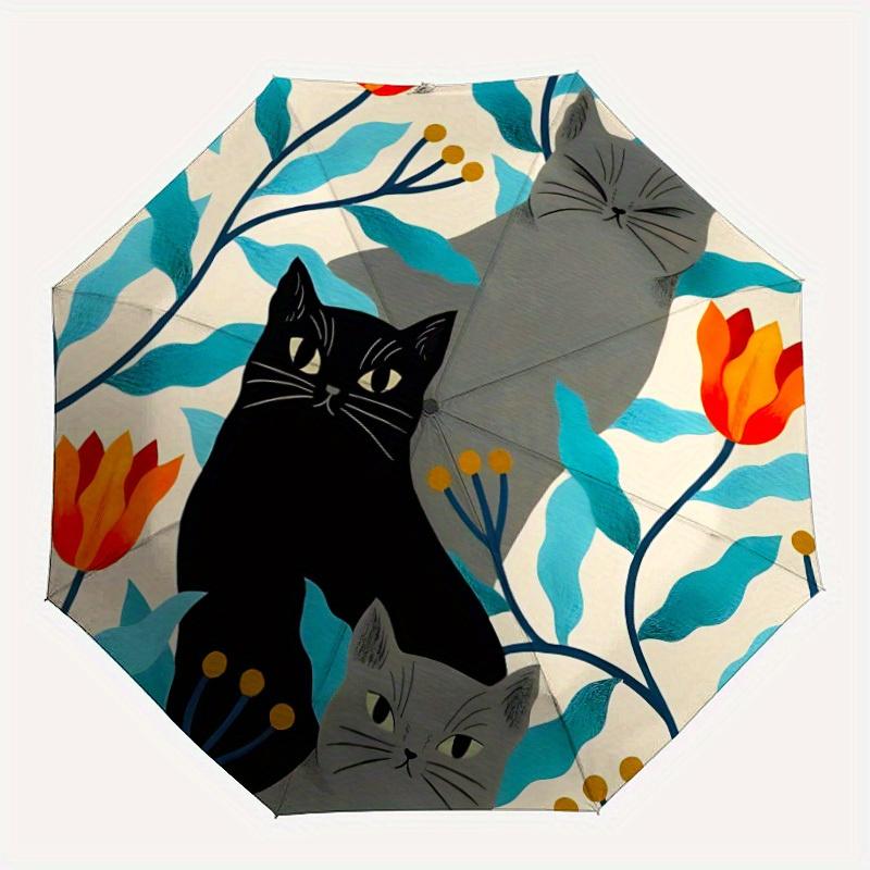 1pc Cat Floral Automatic Open/Close Umbrella, Portable Folding Umbrella for Travel, Themed Events, It is suitable as a gift
1pc Cat Floral Automatic Open/Close Umbrella, Portable Folding Umbrella for Travel, Themed Events, It is suitable as a gift