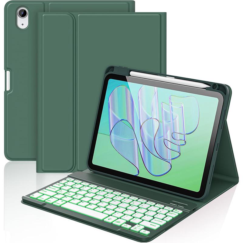 Compatible with iPad A16 11th Gen/10th Gen 10.9-inch: Seven-Color Backlit Bluetooth Keyboard Leather Case. 10th Generation 10.9-inch
Compatible with iPad A16 11th Gen/10th Gen 10.9-inch: Seven-Color Backlit Bluetooth Keyboard Leather Case. 10th Generation 10.9-inch