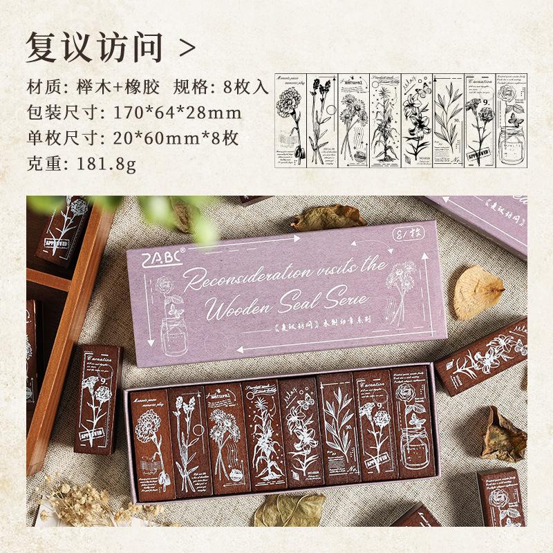 8 pcs/box Vintage Beech Rubber Stamps Grass Wooden For Scrapbooking Stationery Seal Stamping DIY Craft Decoration
8 pcs/box Vintage Beech Rubber Stamps Grass Wooden For Scrapbooking Stationery Seal Stamping DIY Craft Decoration