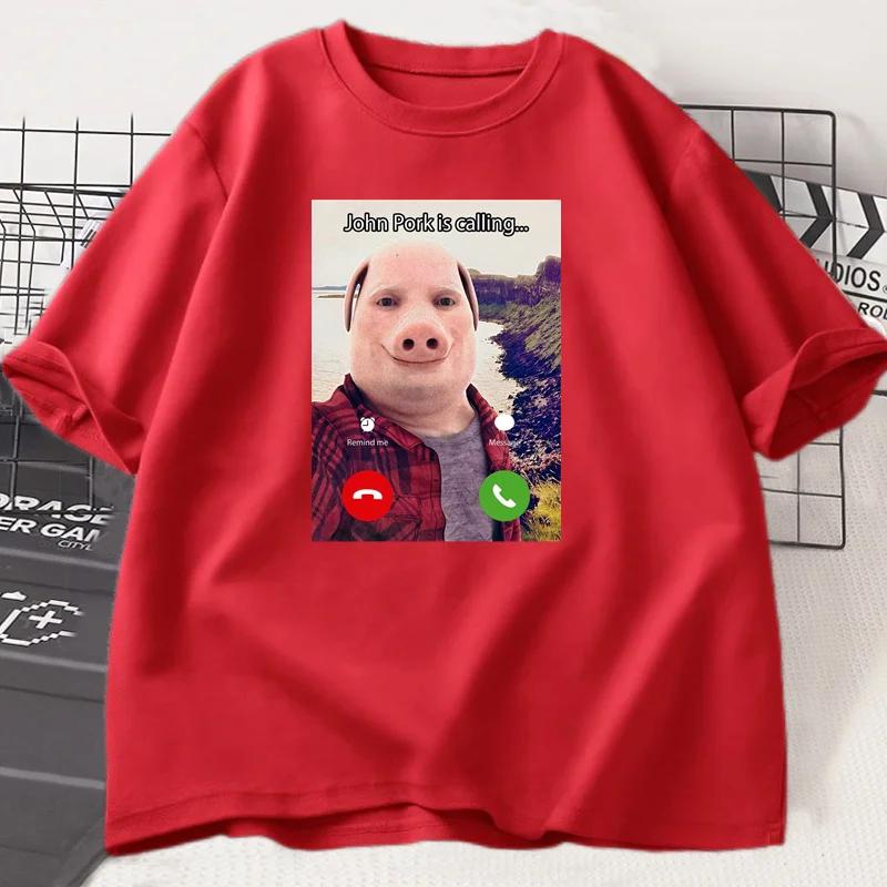 John Pork Is Calling T Shirts Funny Graphic Tee Top Oversized Cotton Humor Pig Meme Design Mens Clothes Oversized Streetwear S червоний
John Pork Is Calling T Shirts Funny Graphic Tee Top Oversized Cotton Humor Pig Meme Design Mens Clothes Oversized Streetwear S червоний