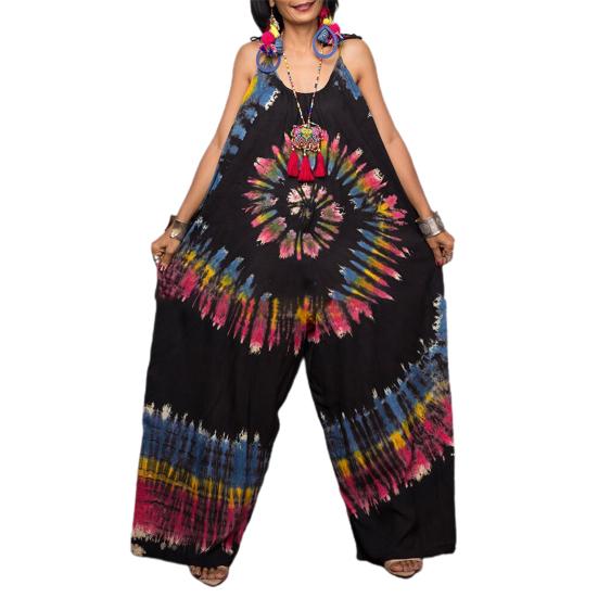 Женский комбинезон с принтом тай-дай, широкий летний комбинезон без рукавов с плечевым ремнем для повседневной носки 2XL чёрный
Женский комбинезон с принтом тай-дай, широкий летний комбинезон без рукавов с плечевым ремнем для повседневной носки 2XL чёрный