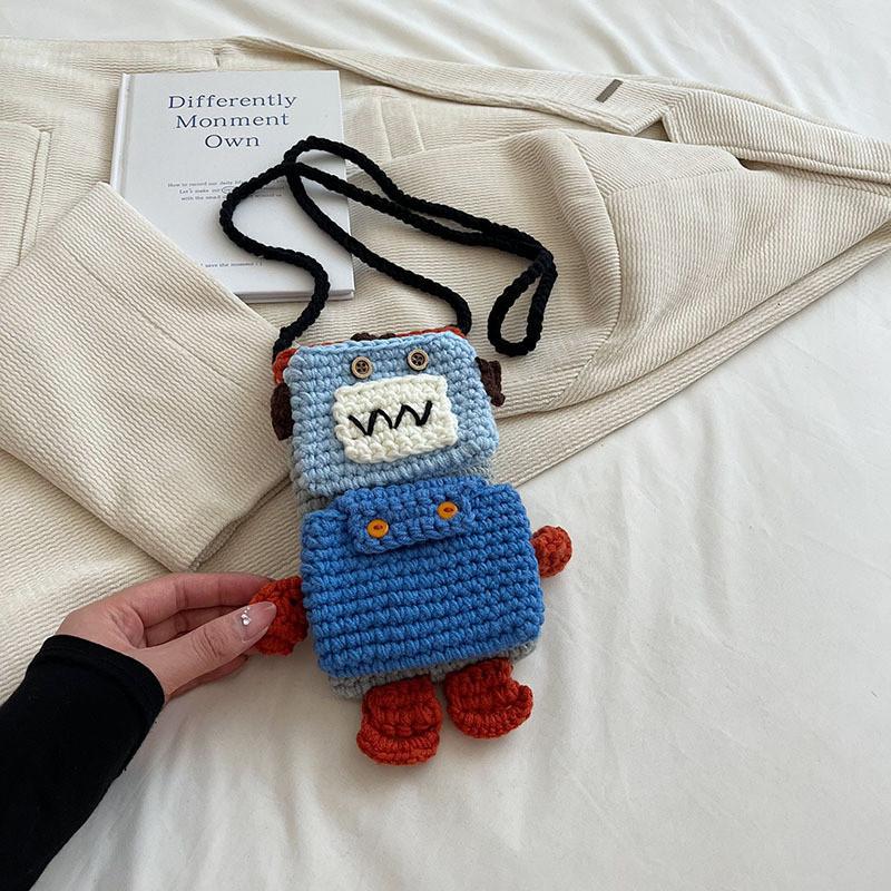 Cute Plush Cartoon Robot Crossbody Bag For Kids Unique Woven Style For Daily Use
Cute Plush Cartoon Robot Crossbody Bag For Kids Unique Woven Style For Daily Use