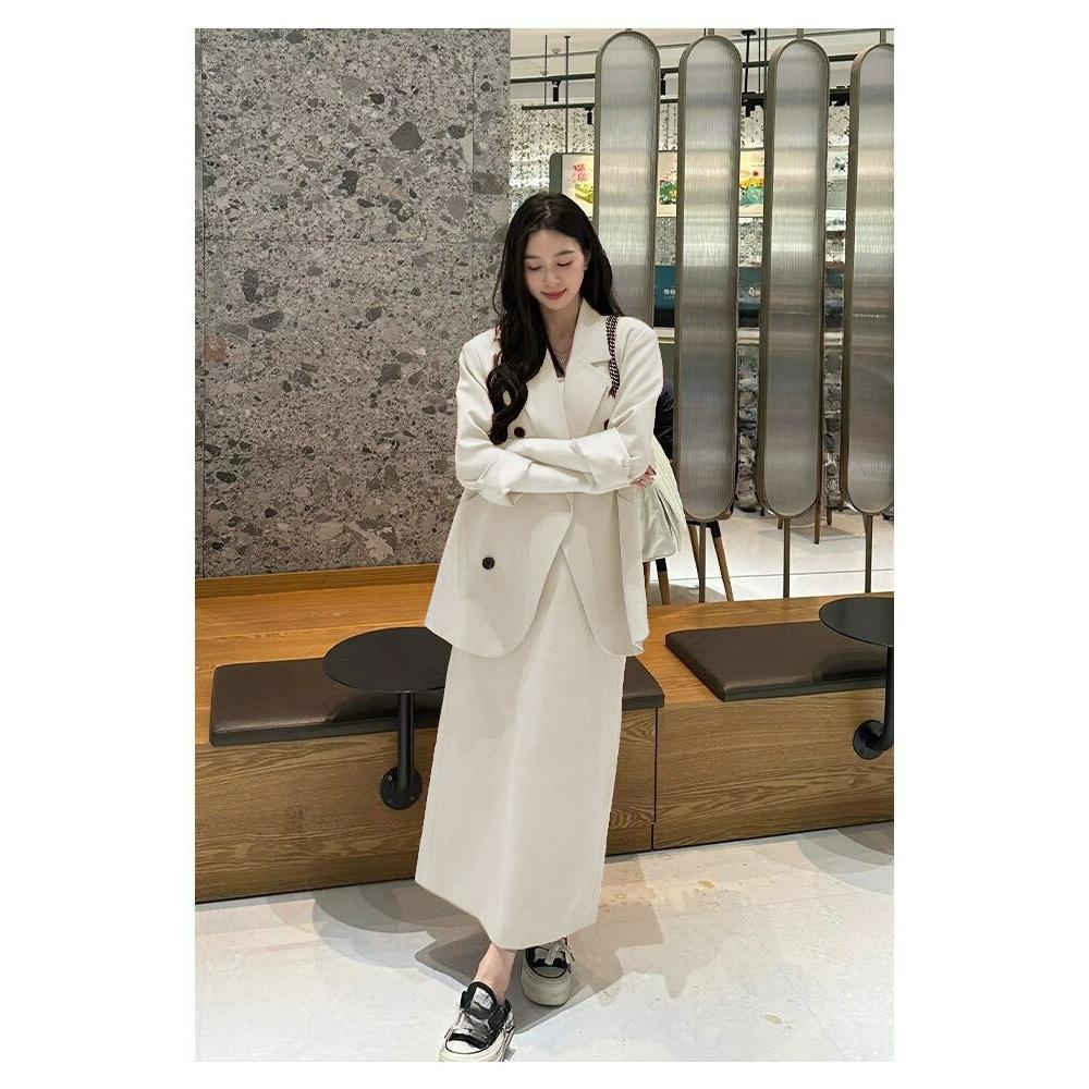 Spring and Autumn Loose, High-end Casual Suit, Two-piece Tea Suit, Feminine Temperament 3XL білий
Spring and Autumn Loose, High-end Casual Suit, Two-piece Tea Suit, Feminine Temperament 3XL білий